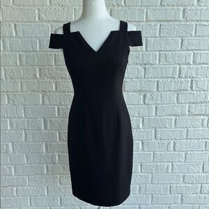 WHBM Elegant Black Off-Shoulder Dress